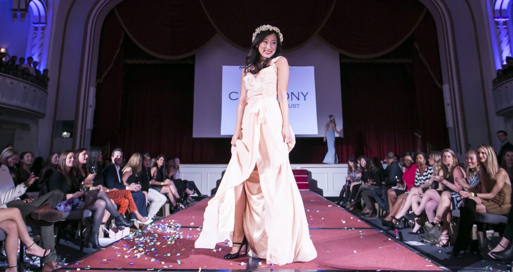 Model in Joanna August Bridal Segment, Photo by ChristopherHuang.com 